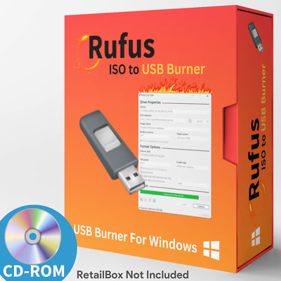USB ISO Burning Software  | RUFUS ISO to USB Burner | DVD COPY | on CD-ROM