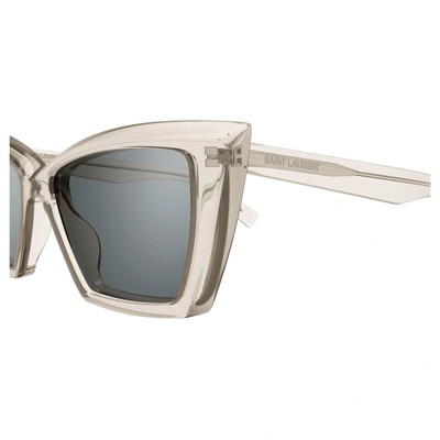 Pre-owned Saint Laurent Yves  Sl-657-f-003 Beige Sunglasses In Silver