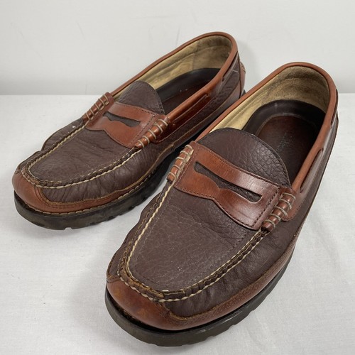 LL Bean Brown Allagash Bison Men's Size 9.5 EE Handsewn