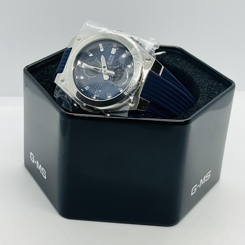 Pre-owned Casio Women's Baby-g Digital/analog Msg-c100-2a Silver/blue 36mm Watch