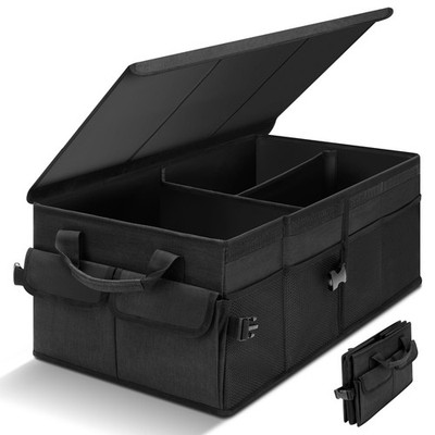 Cozary Organizer für den Kofferraum mit Deckel, 46 l