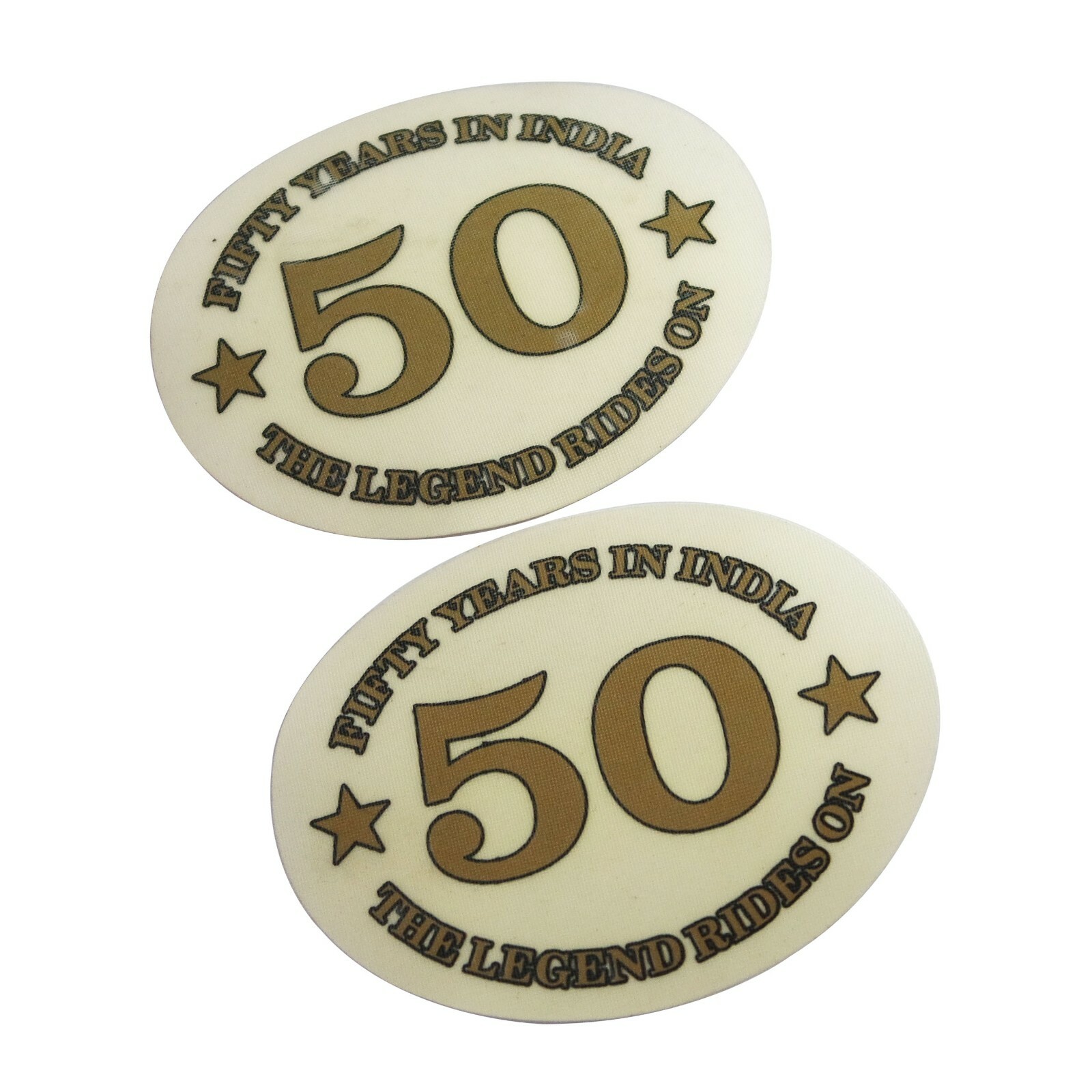 Fifty Years In India The Legend Rides On Sticker Decal Set For Royal Enfield  