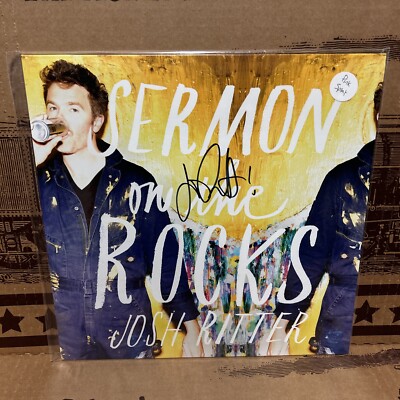 SIGNED Josh Ritter - Sermon on the Rocks (Record, 2021) Pink Splatter New Sealed