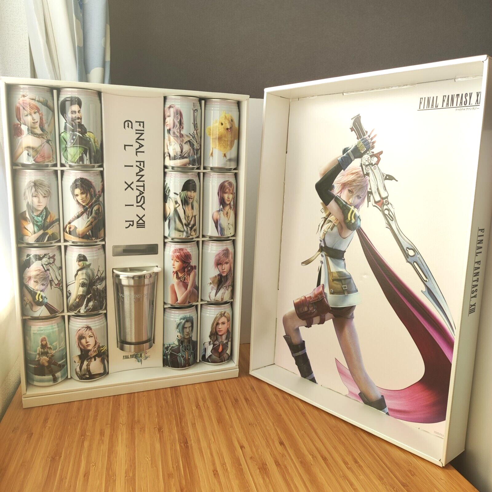 [限定品] FINAL FANTASY XIII ELIXIRセット Final Fantasy XIII 13 Elixir Premium Complete Box empty can