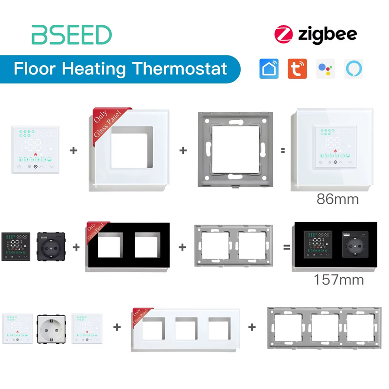 Touch Screen Electric Floor Heating Water Boiler Room Thermostat Module Part Zig