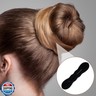 Lekgavd 6 PCS Hair Bun Maker, 2 Sizes Sponge Hair Updo Shaper for Women, Classic Lazy Hair Curler Clip Ties, Hair Styling Accessories for Long, Curly, Straight Hair - Black