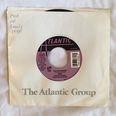 INXS Suicide Blonde / Everybody Wants U Tonight 45 RPM Atlantic 7-87860