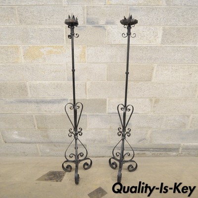 Metalware Wrought Iron Candle Holder Vatican
