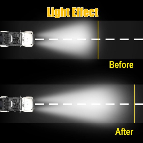 Pair 5" Flush Mount LED Work Light Bar Pods Spot Rear Bumper Reverse Fog Lamp