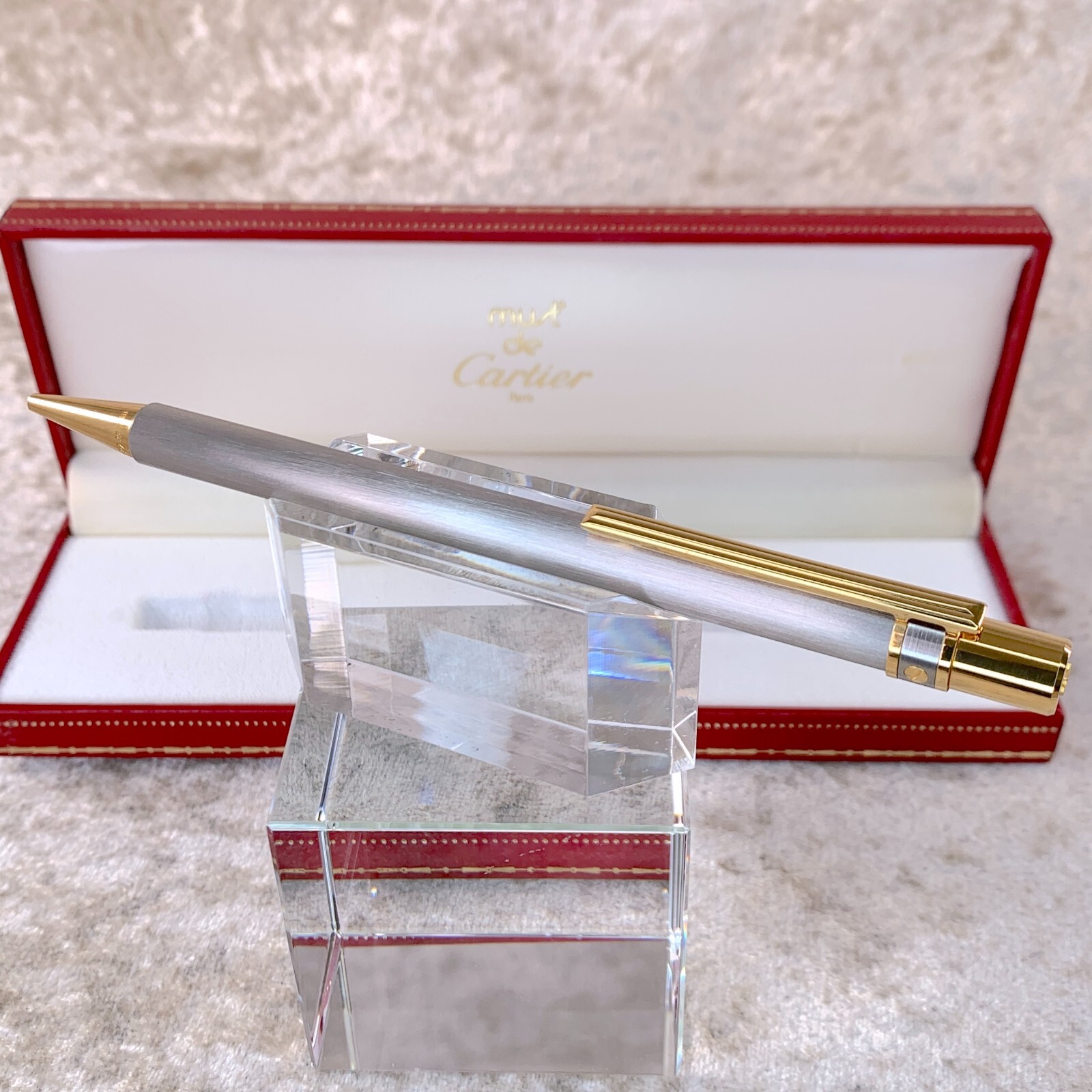 Cartier ゴールド ボールペン 専用ケース付き 金張り