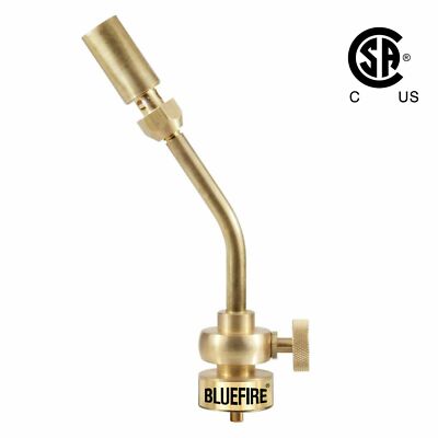 BLUEFIRE Full Metal Brass Pencil Flame Gas Welding Torch Head, MAPP MAP Propane