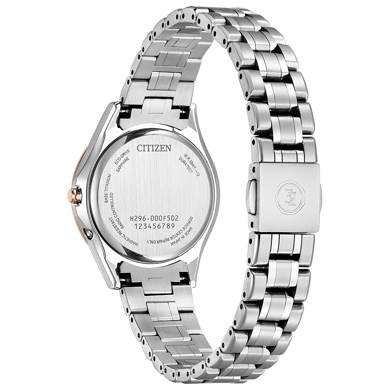 Pre-owned Citizen Exceed Ee1014-70f Photovoltaic Eco-drive Titanium Watch Limited 300 Pcs In Silver
