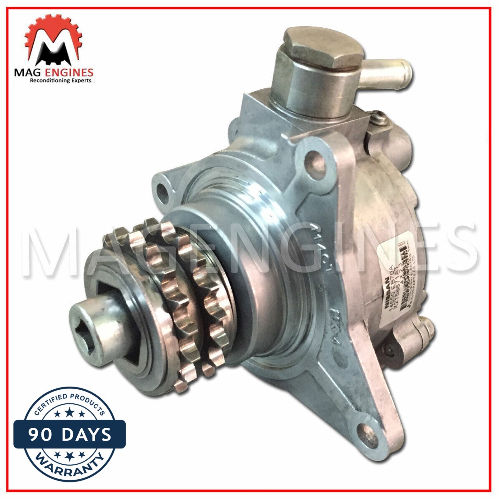 ゆか 14650-EB70A BRAKE VACUUM PUMP WITH DUPLEX SPROCKET NISSAN