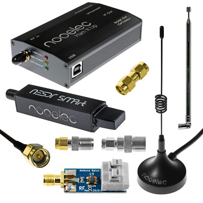 NESDR SMArt HF Bundle: Quality 100kHz-1.7GHz Software Defined Radio RTL-SDR Set
