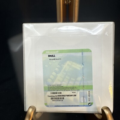New Vintage & Sealed - Microsoft Works 9 Installation CD 9.0 Dell