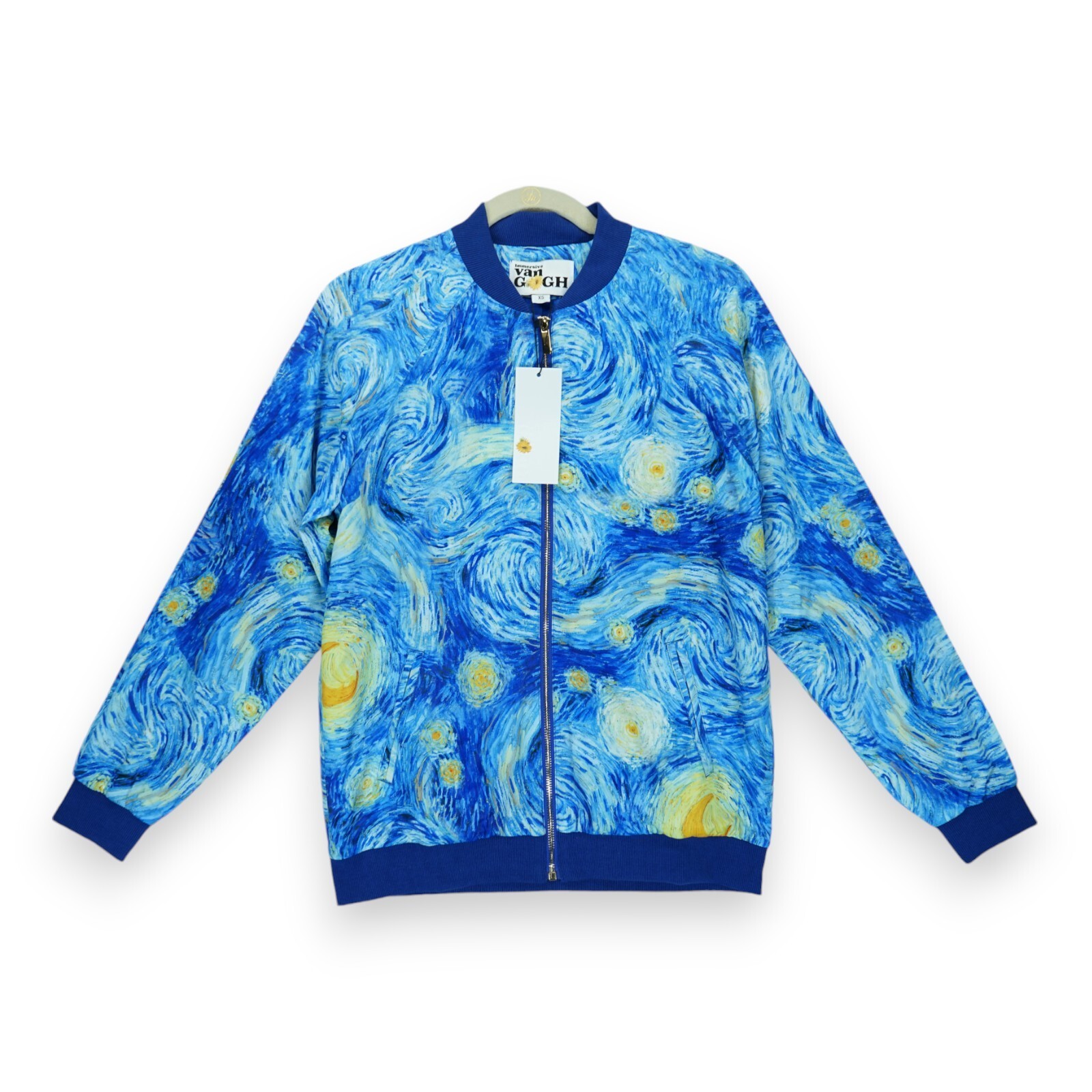 NWT Van Gogh Immersive Starry Night Zip-Up Size XS Track