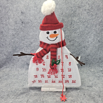 Happy Holidays Holiday Snowman Christmas Advent Calendar READ | eBay
