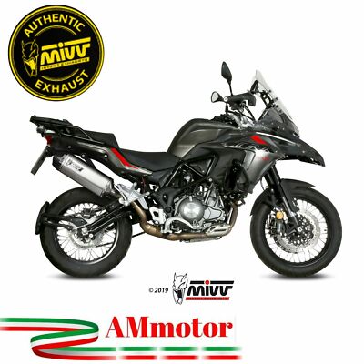 Mivv Benelli Trk 502 X 2018 Exhaust Motorcycle Speed Edge Steel Slip-On Approved