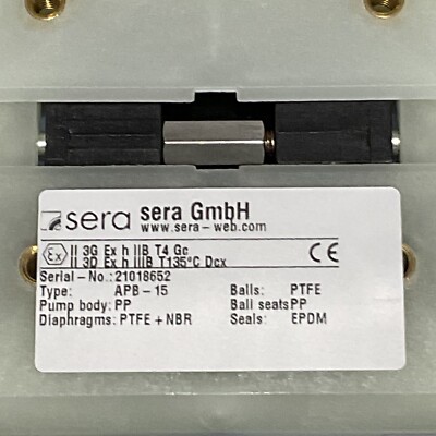 KRONES 0-903-56-428-1 .  SERA GmbH 21018652 Pump PP ( New )