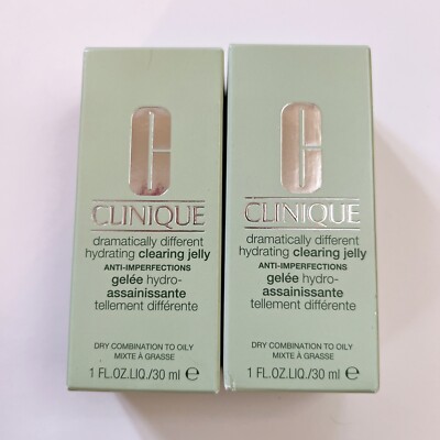2x Clinique Dramatically Different Hydrating Clearing Jelly 1 Oz. / 30mL each