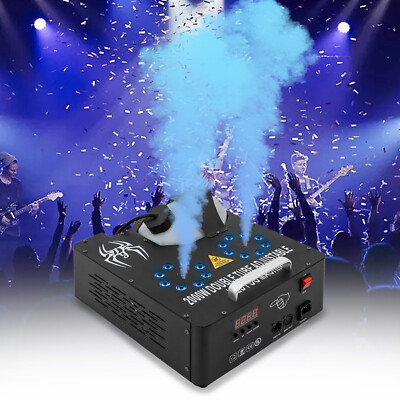 2000W DMX RGB 3 in1 16 LED Smoke Machine Stage Lighting Vertical Spray USA