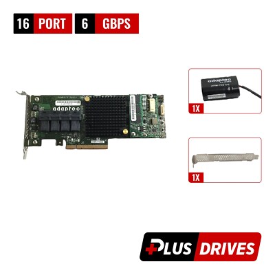 Adaptec ASR-71605 16 Ports 2274400-R IT-Mode HBA JBOD 1GB Flash Cache Vault BBU
