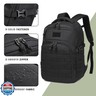 Wotony Military tactical backpack, backpack for men black small tactical assault bag (Black, 18.5 inch)