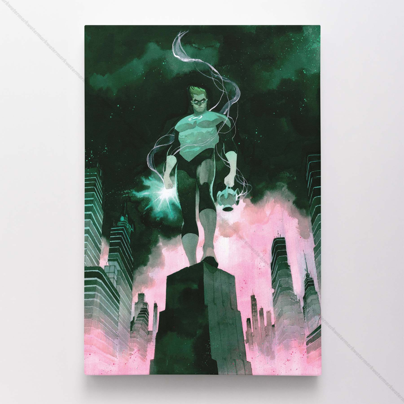 Green Latern Poster Canvas DC Comic Book Cover Art Print #45062