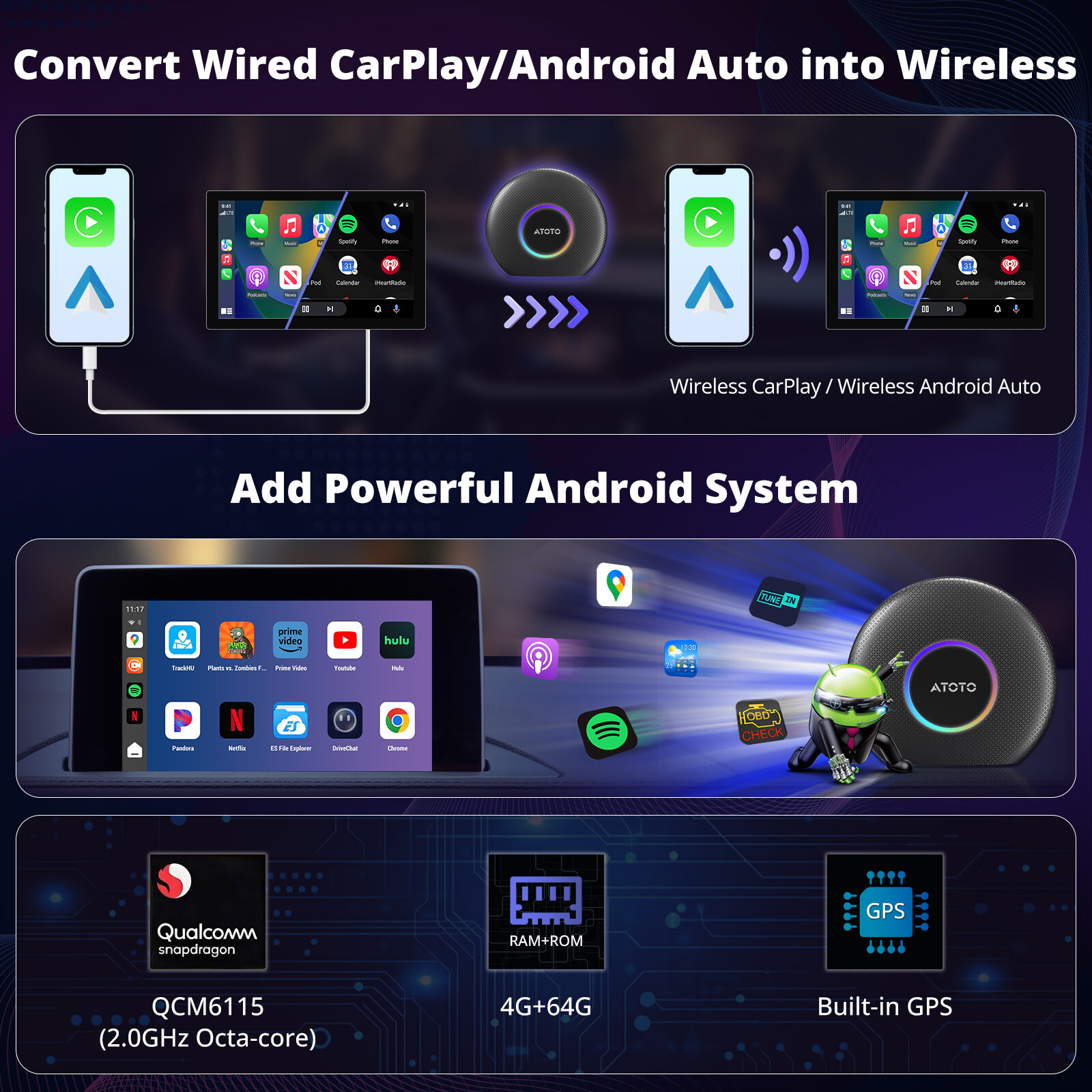 yrr.さん専用　ATOTO CB6 AI Box CarPlay Andr ATOTO CB6 Review: The First AI Box with a Real AI Assistant
