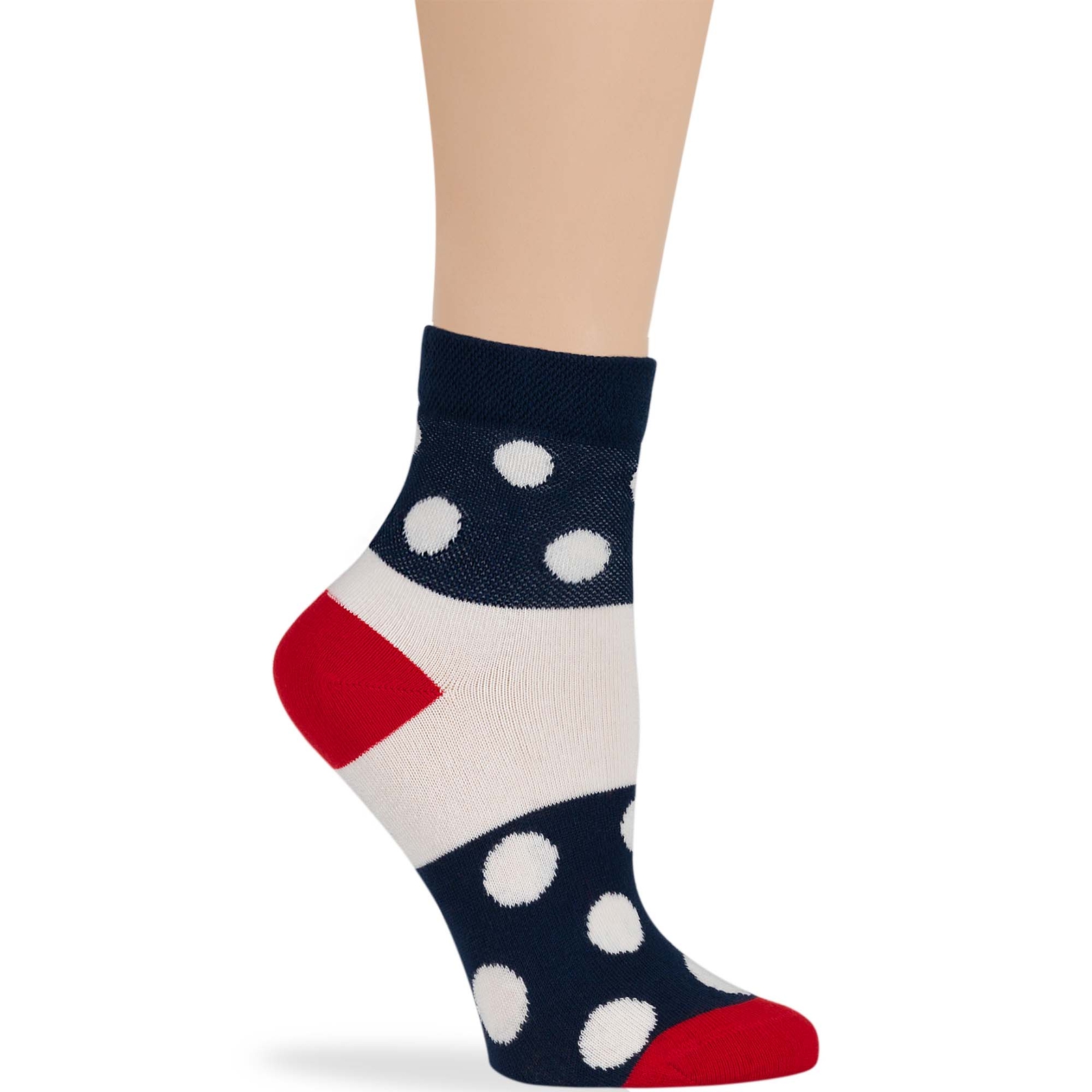 Women Cotton Diabetic Extra Wide Quarter Socks L-M 4 Pack Black Brown Blue White - Picture 23 of 24