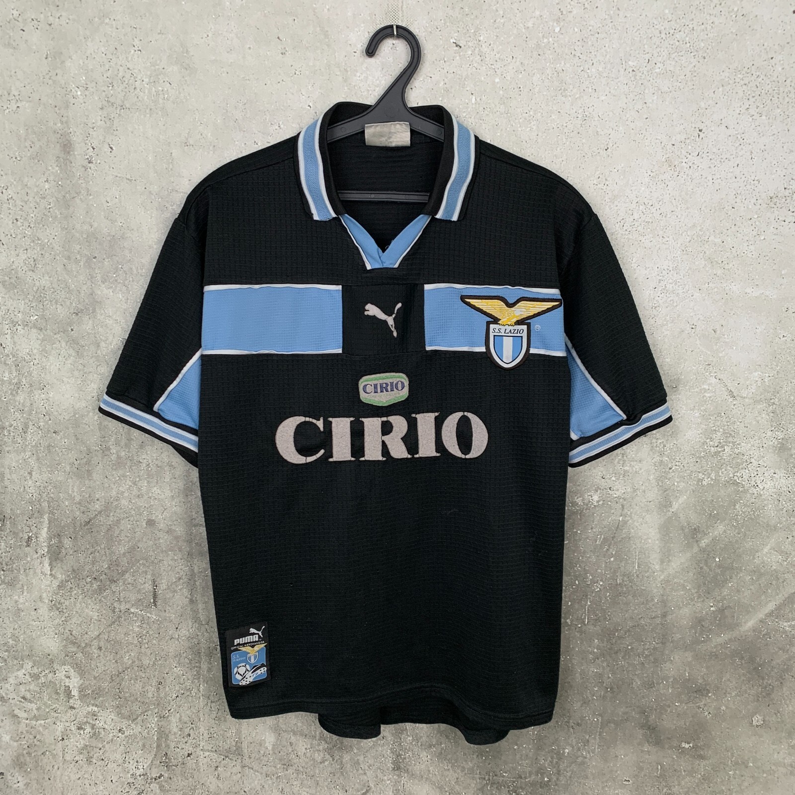 ウェア 1998-2000 PUMA SS Lazio 3rd SS LAZIO 1998 2000 THIRD FOOTBALL SHIRT PUMA JERSEY SIZE L