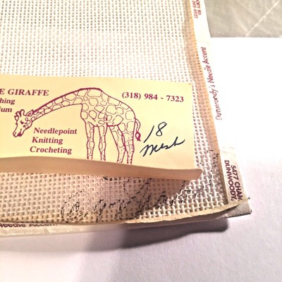 Black Formal Dress on Mannequin Needlepoint Canvas Design Size 3x10.5 Inches