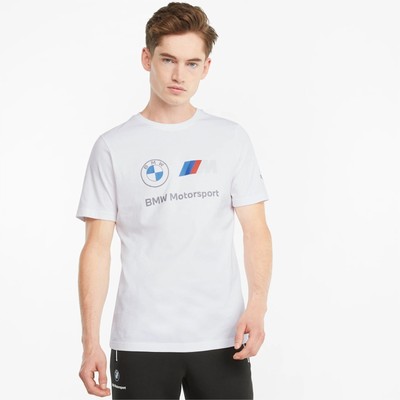 

Мужская футболка с логотипом Puma BMW M Motorsport Essentials WHT-2XL, Белый, T-Shirt
