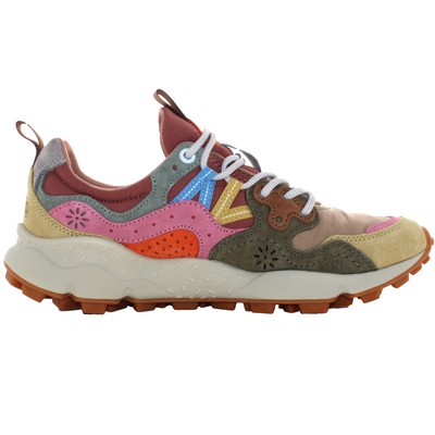 Pre-owned Flower Mountain A24us Women Low Sneakers 0012017817.01.1e93 Yamano 3 Woman In Crema / Beige