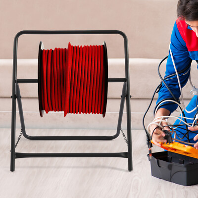 Foldable Wire Spool Rack Cable Caddy - Wire Spool Dispenser Cable Holder Steel