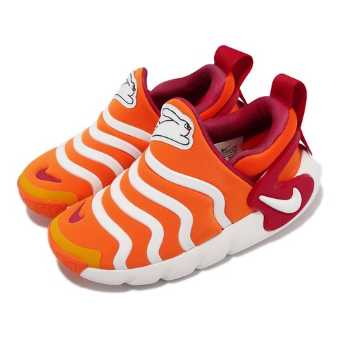 Nike Dynamo GO SE PS Rabbit Safety Оранжевые белые детские дошкольные слипоны FD4633-811