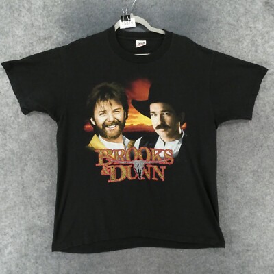 Vtg 1990s Brooks & Dunn Waitin' On Sundown Tour T-shirt Men XL Single Stitch USA