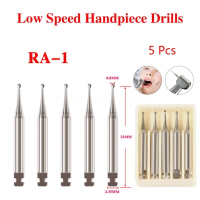 SADENT Dental Round Tungsten Steel Carbide Burs RA Latch for Low Speed Handpiece