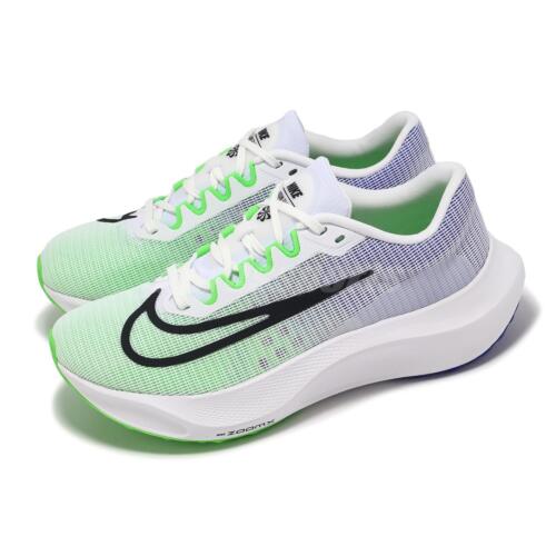 Nike Zoom Fly 5 White Black Green Strike Men Running Jogging Nike Zoom Fly 5 White Black Green Strike Men Running Jogging