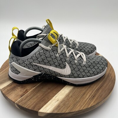 Nike Men's Metcon DSX Flyknit 2 AO2807-017 Gray Yellow Training Shoes Sz 10 US