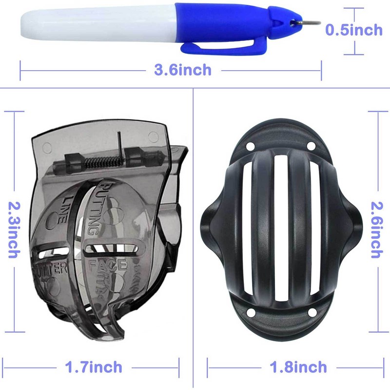 6 Pack Golf Ball Line Drawing Marker Golf Ball Liner Golf Ball Marking Tool Kit