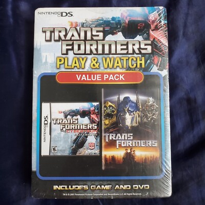 Nintendo DS Transformers Play And Watch Value Pack