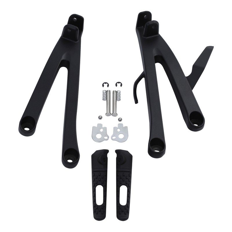 Front Driver Footpegs & Bracket Set For Honda CBR600RR (2007-2024) - Sand Black