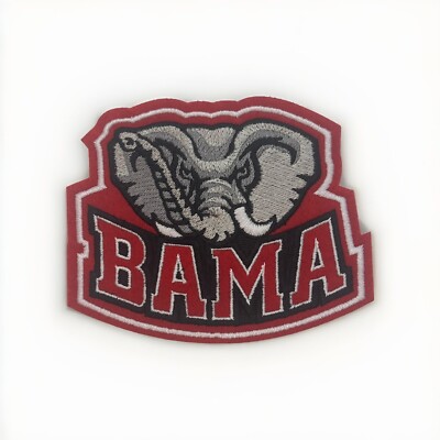 Alabama Crimson Tide patch, 4  X 3.25  Iron On Bama