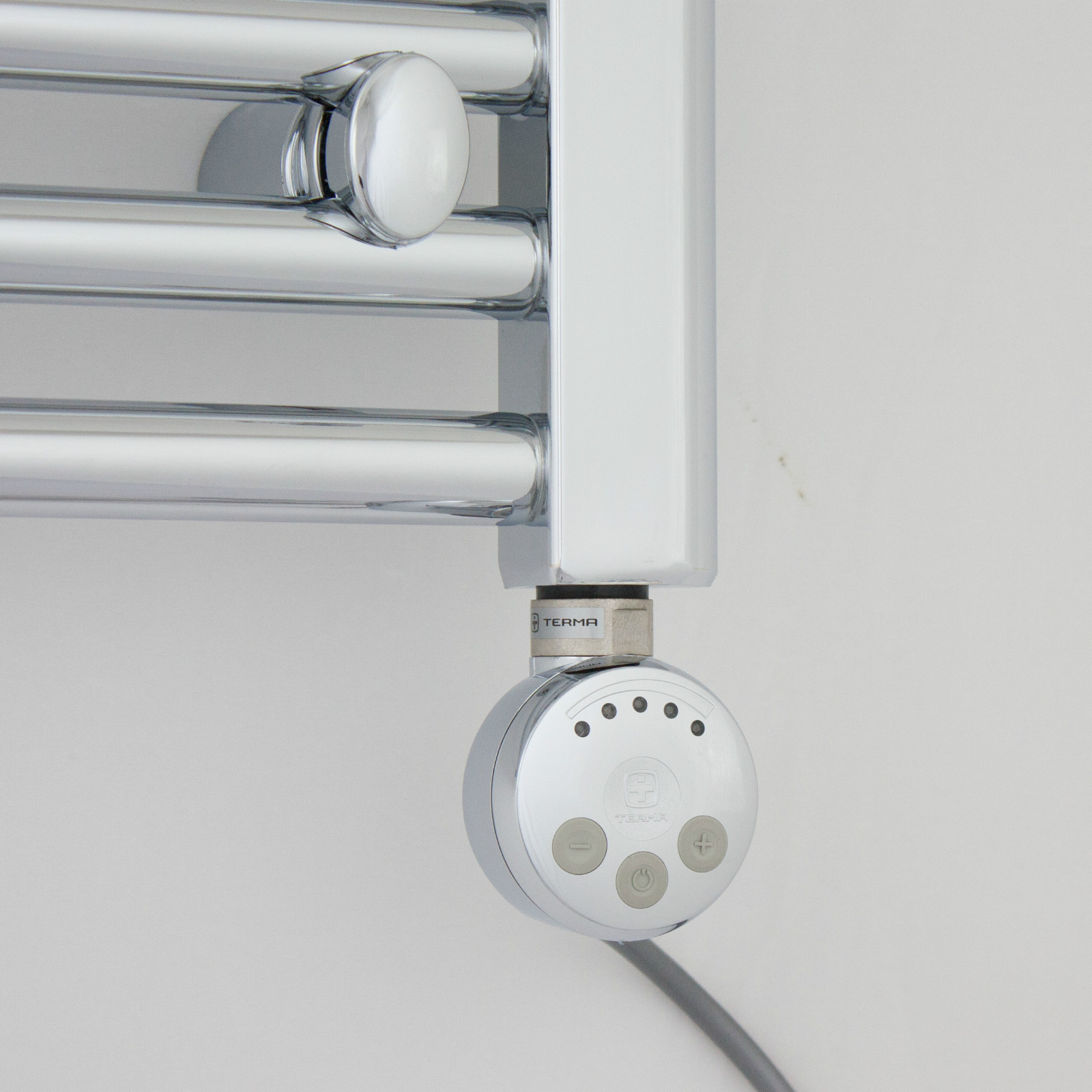 Terma MEG Chrome Thermostatic Electric Element for Heated Towel Rail