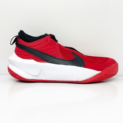 Nike Girls Team Hustle D 10 CW6735-600 Красные баскетбольные кроссовки Кроссовки Размер 3,5 года