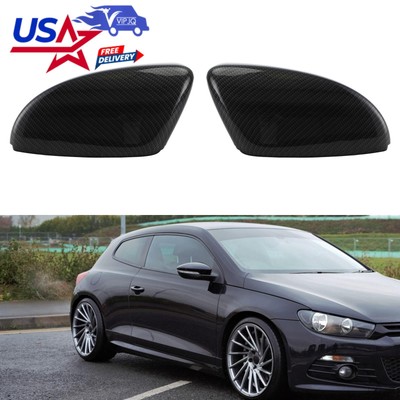 Rear View Wing Mirror Covers Caps For VW Beetle CC Eos Passat Jetta Scirocco