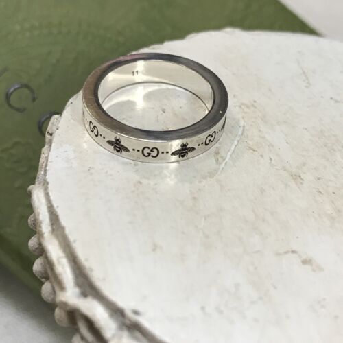 GUCCI silver ring Bee womens size JP 11/ EU51/ US 5.75 GUCCI silver ring Bee womens size JP 11/ EU51/ US 5.75