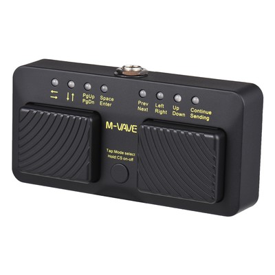 M-VAVE Wireless Bluetooth Page Turner Foot Pedal Rechargeable 7 Modes Black T9T1