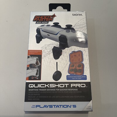 Bionik BNK-9059 PS5 QuickShot Pro - Custom Trigger Stops - Fast Shooter Triggers